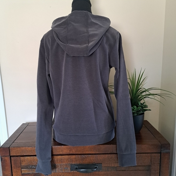 Lazy Pants Brushed Sueded Hoodie Grey Small Cozy Sweatshirt Casual - Picture 6 of 16